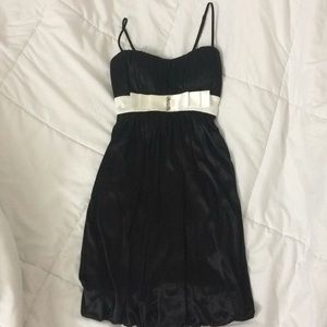 Little Black Dress w/ White Belt By Ruby Rox